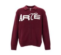 Arte Antwerp - Stencil Zip Cardigan - - Knitwear - Uomo - Rosso - S
