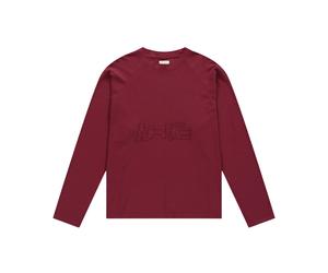 Arte Antwerp - T-shirt a maniche lunghe con patch Aero in rete - - Tops - Uomo - Rosso - XL