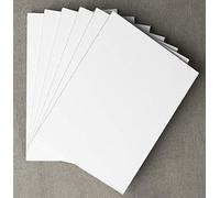 Arte & Arte 10792 Pannello in MDF con Tela da dipingere, Legno, Bianco, 50x70