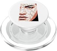Arte astratta del ritratto del viso incrinato emotivo PopSockets PopGrip per MagSafe