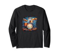 Arte astratta della batteria - Design colorato per amanti della musica Maglia a Manica