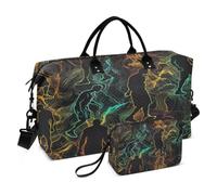 Arte Astratta Dello Schizzo Borsone da Viaggio Borsa da Palestra Borsa da Weekend con Borsa da Toilette per Ragazze Uomin