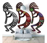 Arte Astratta Di Persone Colorate Dipinte A Mano 3D Carta Da Parati Facile Installare Mobili Sfondi Ufficio Divano Camera Letto Sfondo Decorazione Murale-200cm×140cm