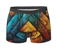 Arte Astratta Geometrica Colorata Tribale Uomo Boxer Slip Elastico Slip Mutande Aderenti Boxer Shorts L