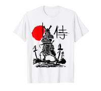 Arte Astratta Minima Del Guerriero Della Spada Del Samurai Maglietta