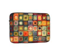 Arte astratta Piazze Borsa Del Manicotto Del Computer Portatile 10 Pollici, Impermeabile Antiurto Borsa Del Computer Della Pelle Borse Leggero Tablet