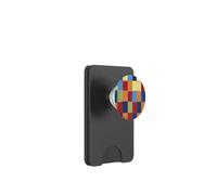 Arte astratta vintage: blocchi di colore PopSockets PopWallet per MagSafe