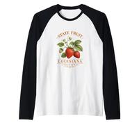 Arte Botanica della Fragola LA Maglia con Maniche Raglan