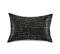 Arte Chimica Matematica Formula Federe Cuscino Letto, Federa Guanciale Pillowcase in Seta Morbida per Capelli e Pelle con Chiusura a Busta standard/regina/re