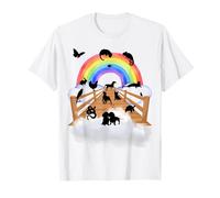 Arte commemorativa per animali domestici Rainbow Bridge per gli amanti degli animali Maglietta