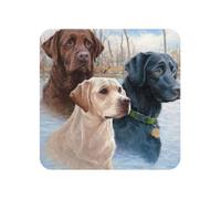 Arte con cucciolo di cane Labrador Retriever, adesivi in acrilico per frigorifero, magneti per lavagna bianca per decorazioni di cucina e mobili.,Piazza