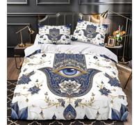 Arte con schizzi di sangue Set Di Copripiumino 3 Pezzi stampa 3D con cerniera cerniera nascosta decorazione per camera da letto Orrore gotico copripiumino for coppie e adulti Double（200x200cm）