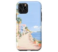 Arte costiera pastello della SC Battery Promenade, A Charleston Custodia per iPhone 11 Pro