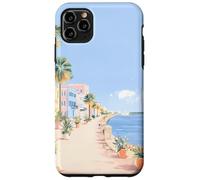 Arte costiera pastello della SC Battery Promenade, A Charleston Custodia per iPhone 11 Pro Max