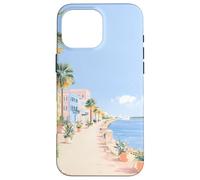 Arte costiera pastello della SC Battery Promenade, A Charleston Custodia per iPhone 16 Pro Max