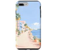 Arte costiera pastello della SC Battery Promenade, A Charleston Custodia per iPhone 7 Plus/8 Plus