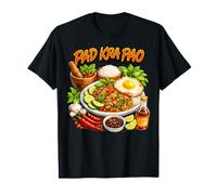 Arte culinaria Piccante del Pad KRA Pao Tailandese Maglietta