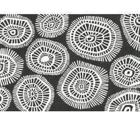 Arte da parete astratta moderna - linea geometrica bianca e nera -...