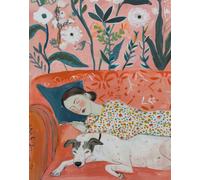 Arte da parete che dorme per ragazze e cani - Accogliente arte da parete...