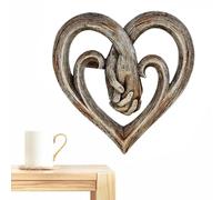 Arte Da Parete Con Cuore D'amore - Decorazione Da Parete Con Cuore Che Si Tiene Per Mano, Decorazione Da Parete Con Cuore Per La Casa, Decorazione Da Parete Con Amore Che Si Tiene Per Mano,