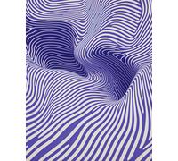 Arte da parete con illusione ottica viola - Poster astratto -...