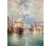 Arte da parete del porto di Venezia - Poster cielo e barca da sogno -...