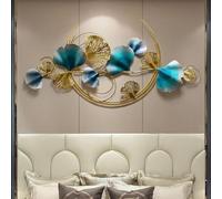 Arte da parete in metallo Foglie Moderne foglie di ginkgo 3D Decorazione da parete in metallo, Decorazione d'arte for la casa Scultura montata a parete for soggiorno - Regalo di inaugurazione della ca