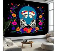 Arte da Parete Teschi Fiori Luna Murales Personalizzati Stile Minimalista Carta da Parati Fotografica per Cameretta Bambini, Camera da Letto 350 x 256 cm (L x A), Carta da Parati in Effetto 3D