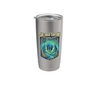 Arte da viaggio vintage del Parco nazionale di Carlsbad Caverns del New Mexico Bicchiere termico in acciaio inox doppia parete