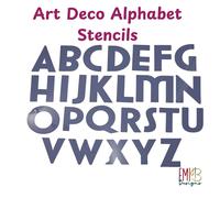 Arte Deco Stile Dalla a Z Lettera Modelli Stencil per Cucito E Artigianato