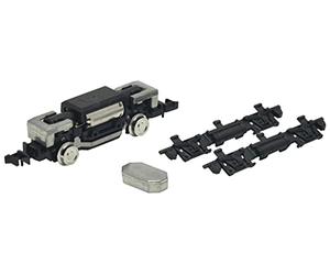 ARTE DEGLI ARGENTI KATO by TOMIX MICRO CHASSIS TELAIO MOTORIZZATO TM-TR07 LUNGHEZZA mm.48 + GANCI NEM IN SCALA N 1/160