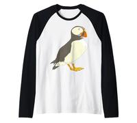 Arte degli Uccelli di pulcinella di Mare Maglia con Maniche Raglan