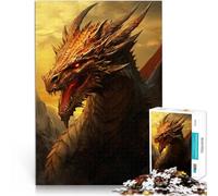 Arte dei draghi puzzle 1000 pezzi per adulti Giocattoli che creano dipendenza e sfidano l'intelligenza del cervello Ottimo regalo per i giochi 38x26cm