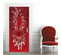 Arte Del Cancello 3D Modello D'Amore Adesivo Per Porta Autoadesivo Poster Carta Da Parati Adesivo Murale Foto 85 X 215 Cm Per La Decorazione Della Porta Rimovibile In Pvc Per Soggiorno-33551404467382
