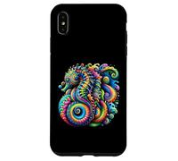 Arte del cavalluccio marino psichedelico I Ecologia oceanica e avvocato della vita marina Custodia per iPhone XS Max