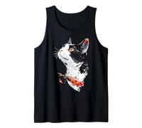 Arte del Disegno Grafico del Volto del Ritratto del Pesce del Gatto dell' Canotta