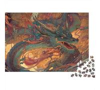 Arte del drago mitologico Rompicapo 1000 Pezzi In cartone Extra Spesso, Un Classico Puzzle A Pezzi Per Pace Interiore, Ideale Per Sfida Personale, Regalo Di Compleanno Originale 52x38cm/1000pcs