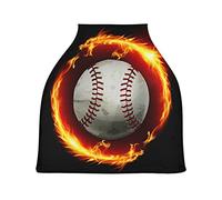 Arte Del Fuoco Di Baseball Auto per Bambini Passeggino Tettoia Copri Seggiolino Copertura Infermieristica per L'Allattamento Al Seno All-In-1 Morbido Traspirante Elastica Tettuccio