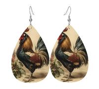 Arte Del Gallo D'Epoca Donna Orecchini Ecopelle Orecchino Goccia Pendenti