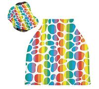 Arte Del Marmo Arcobaleno Passeggino Tettoia Copri Seggiolino Copertura Infermieristica Auto per Bambini per L'Allattamento Al Seno Morbido Traspirante Elastica Tettuccio