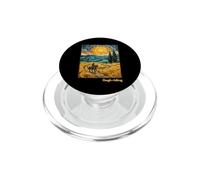Arte del paesaggio del cavaliere di cavallo in stile Van Gog PopSockets PopGrip per MagSafe