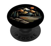 Arte del paesaggio montano design della natura moderna PopSockets PopGrip Adesivo