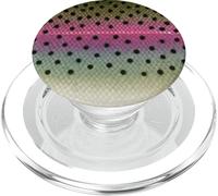 Arte del pesce ispirato al modello colorato della trota arcobaleno PopSockets PopGrip per MagSafe