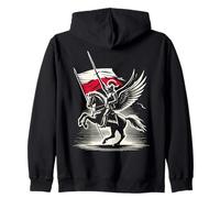 Arte della Battaglia Polacca del Guerriero ussaro Alato Polacco Felpa con Cappuccio