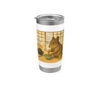 Arte della cerimonia del tè giapponese Matcha Degu Bicchiere termico in acciaio inox doppia parete