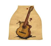 Arte Della Chitarra Auto per Bambini Passeggino Tettoia Copri Seggiolino Copertura Infermieristica per L'Allattamento Al Seno All-In-1 Morbido Traspirante Elastica Tettuccio
