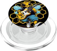 Arte della chitarra delle api | Ritratto del musicista PopSockets PopGrip per MagSafe
