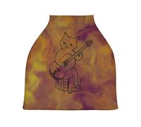 Arte Della Chitarra Di Gatto Auto per Bambini Passeggino Tettoia Copri Seggiolino Copertura Infermieristica per L'Allattamento Al Seno All-In-1 Morbido Traspirante Elastica Tettuccio