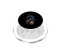 Arte della divinità guardiana del tempio notturno di Anubi dell'antico Egitto PopSockets PopGrip per MagSafe
