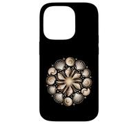 Arte della geometria frattale oceanica con motivo a conchiglia di Fibonacci Custodia per iPhone 14 Pro